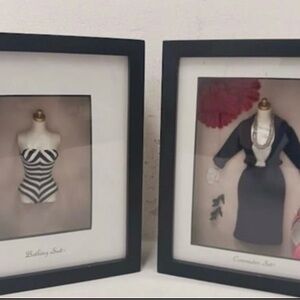 Barbie Framed Fashion Art Set